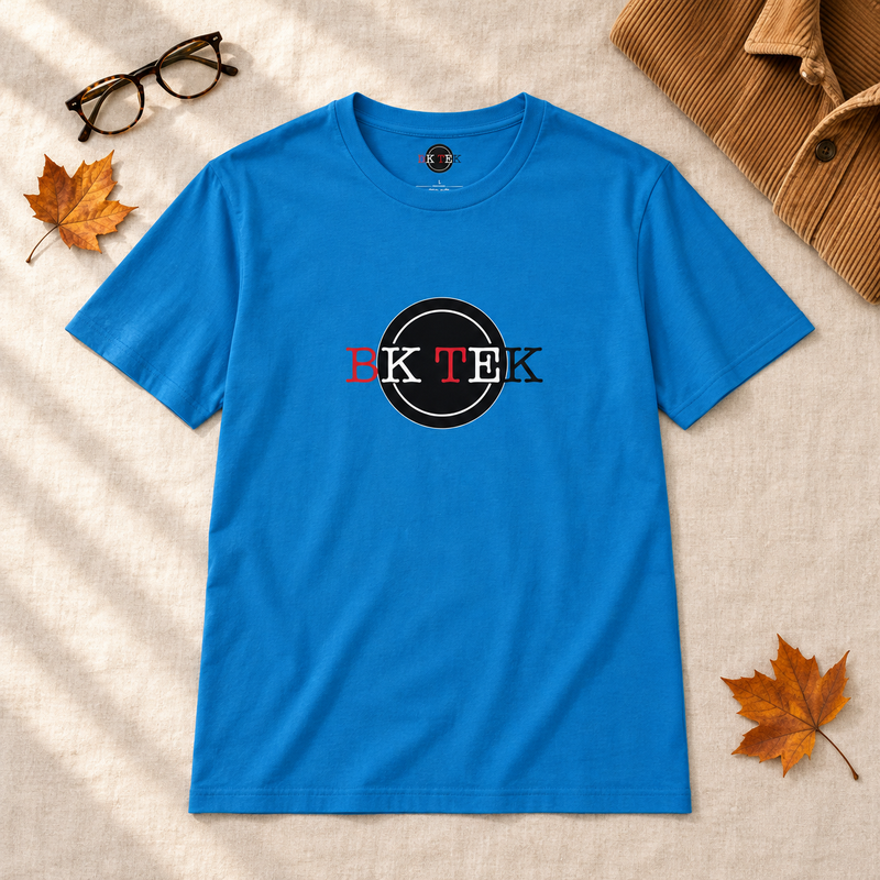 Sapphire BkTek graphic shirt in a warm autumn flat lay