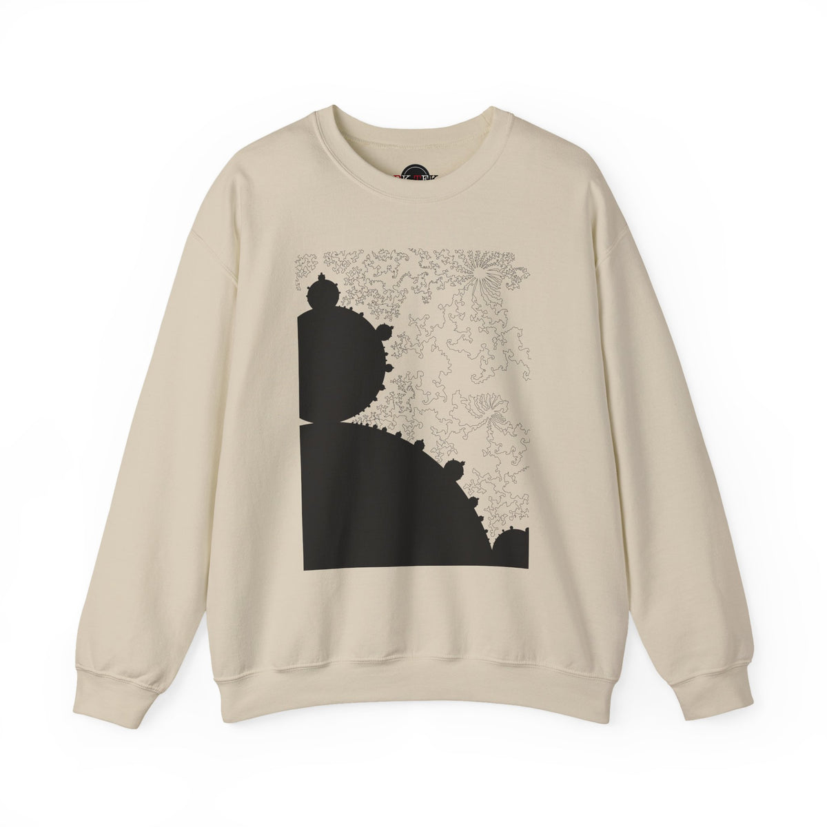 Mandelbrot Fractal Sweatshirt in Sand