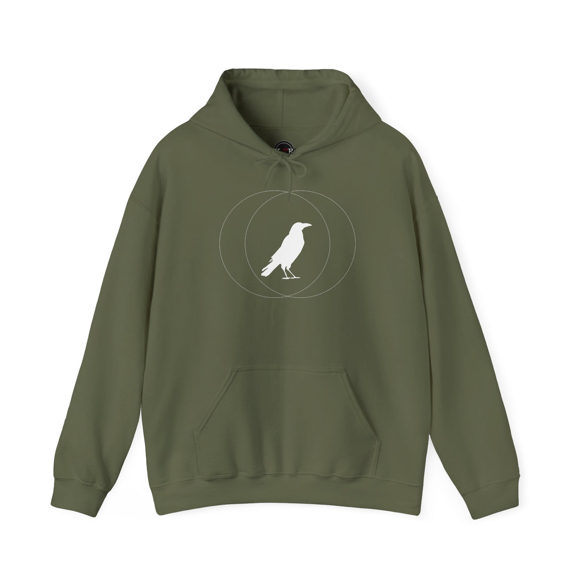 Wise Crow Hoodie in Military Green