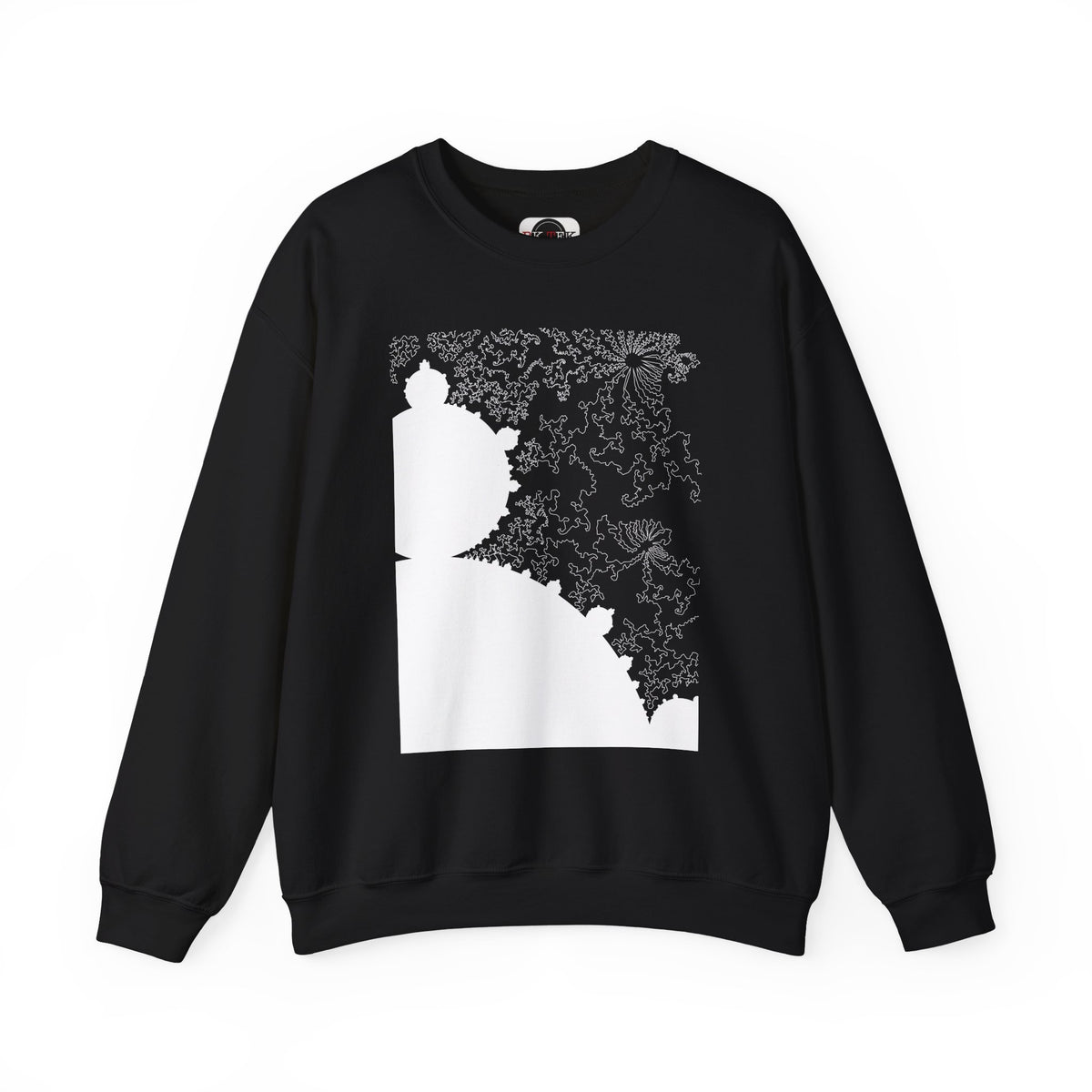 Mandelbrot Fractal Sweatshirt in Black