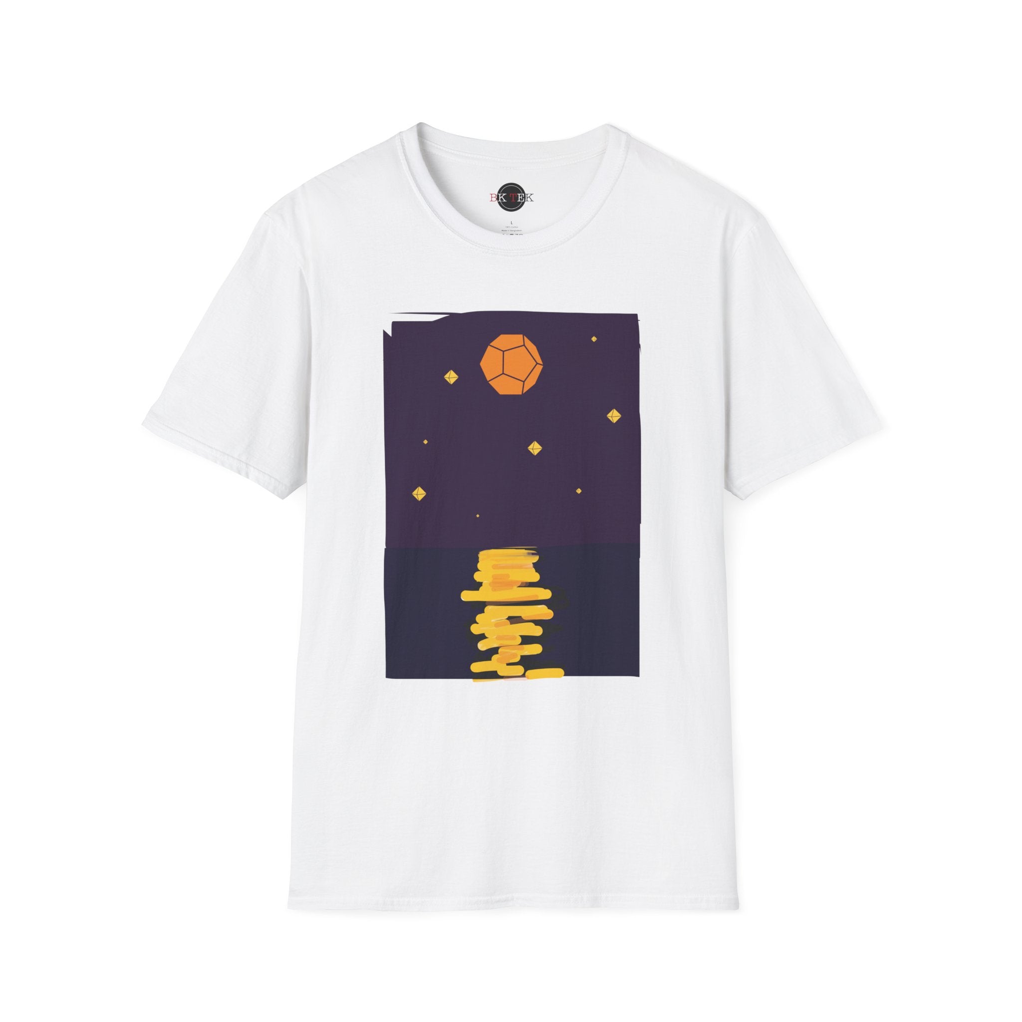 Golden Moon Reflection
