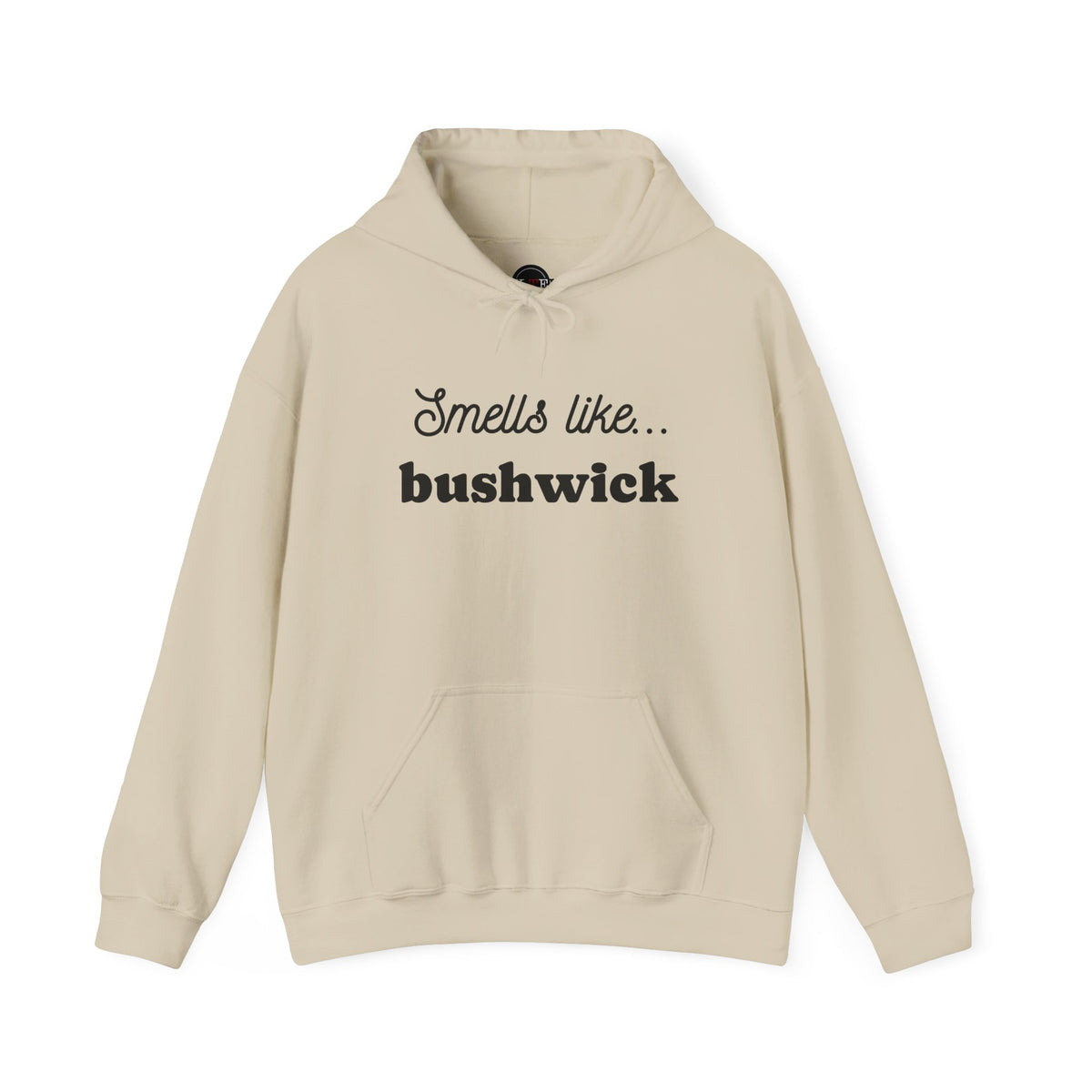 Sand Smells Like Bushwick graphic pullover hoodie