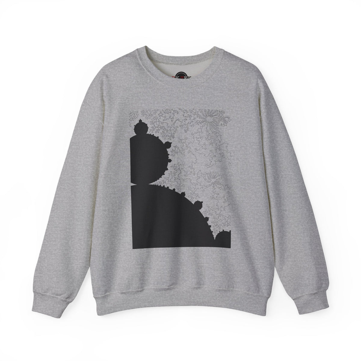 Mandelbrot Fractal Sweatshirt in Sport Grey