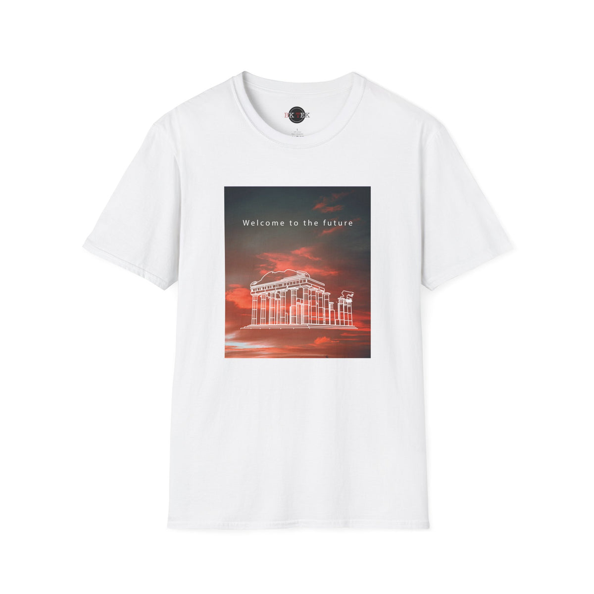 Vaporwave Roman Ruins Shirt in White