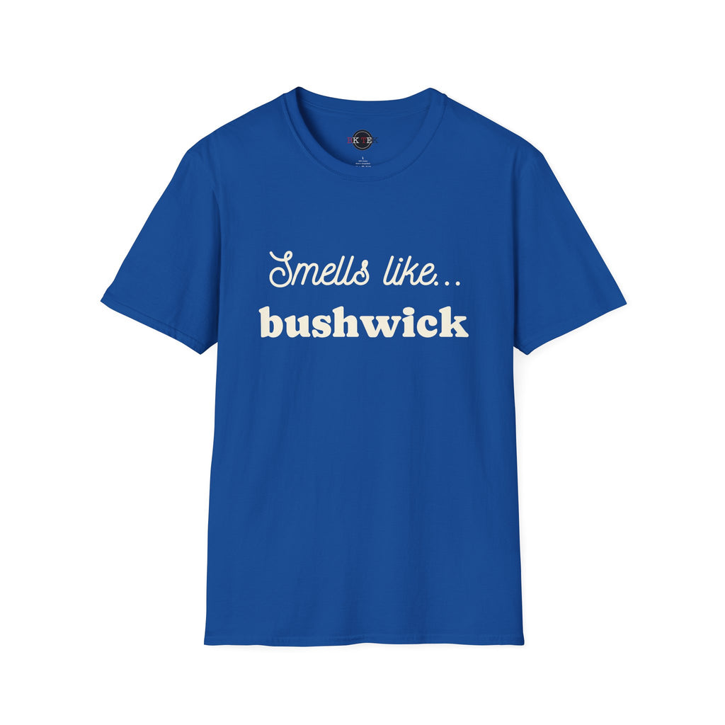 Royal Smells Like Bushwick graphic T-shirt