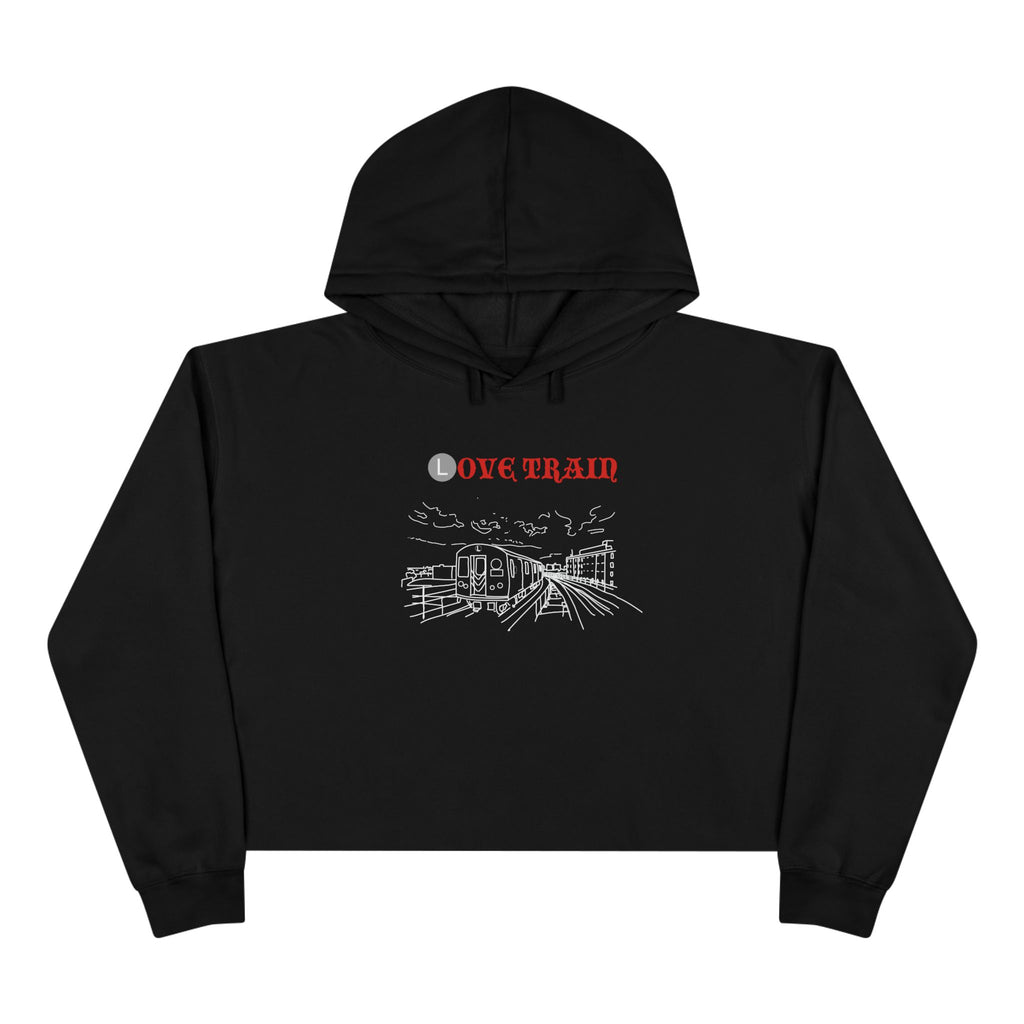 Love Train Crop Hoodie