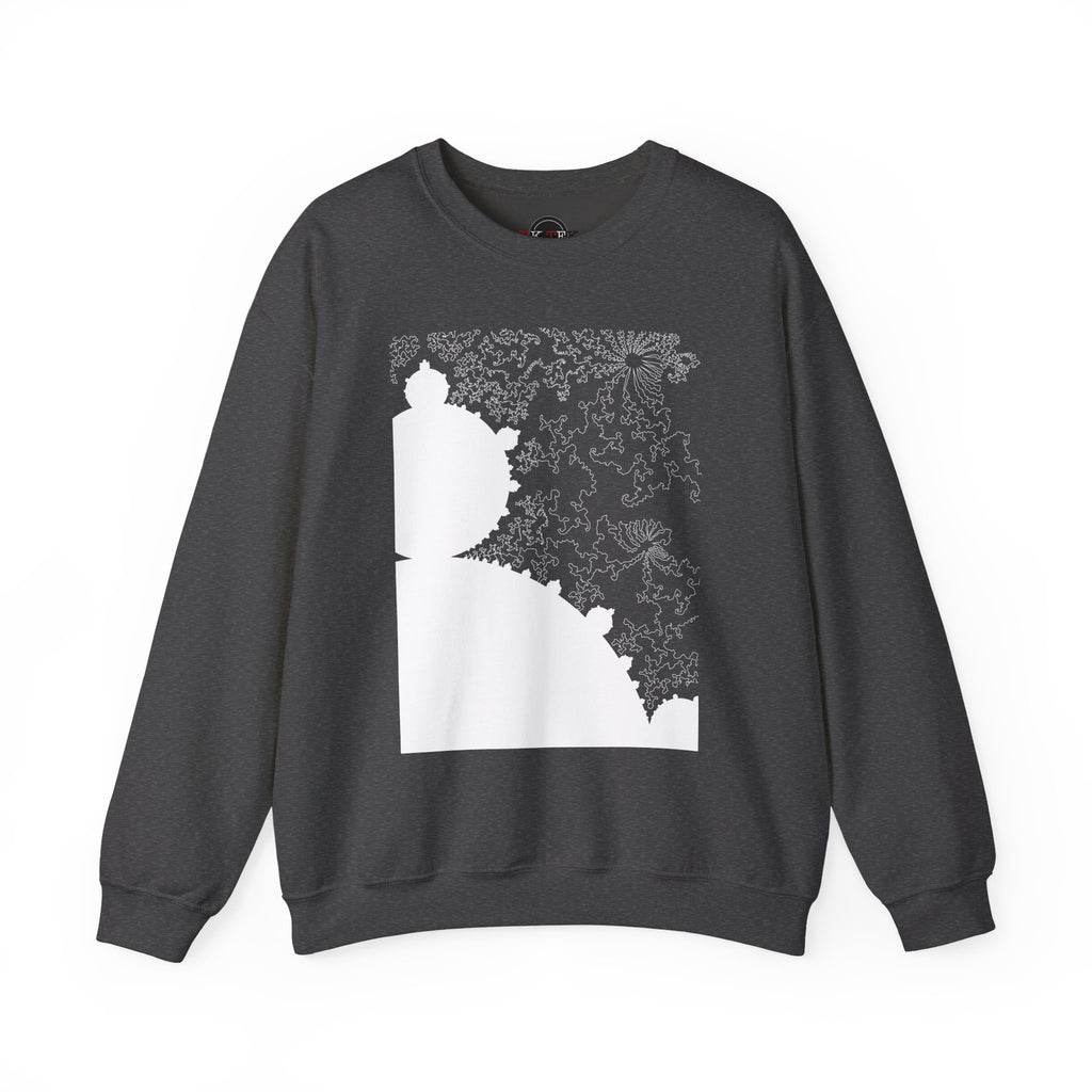 Mandelbrot Fractal Sweatshirt in Dark Heather