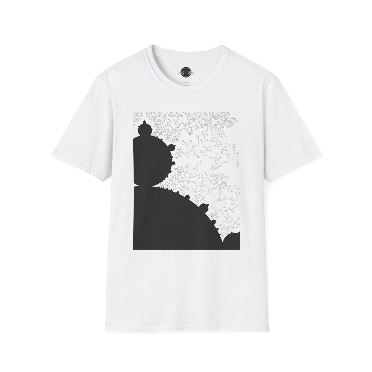 Mandelbrot Fractal Shirt in White