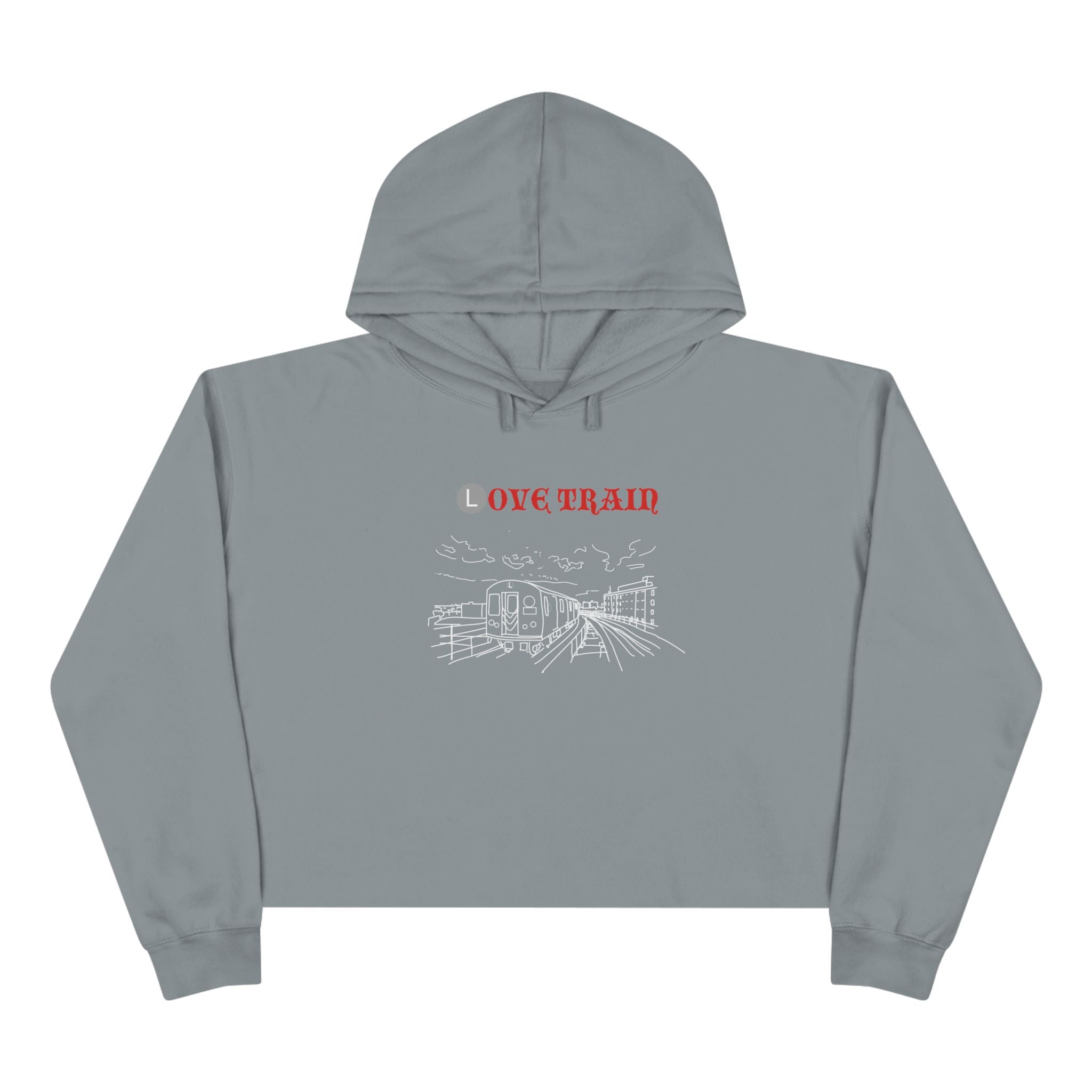 Love Train Crop Hoodie