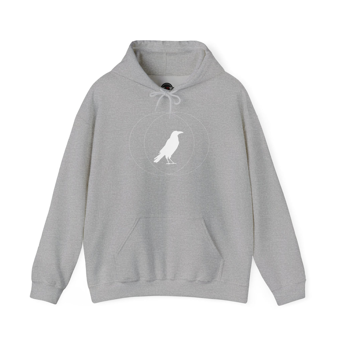 Wise Crow Hoodie in Sport Grey