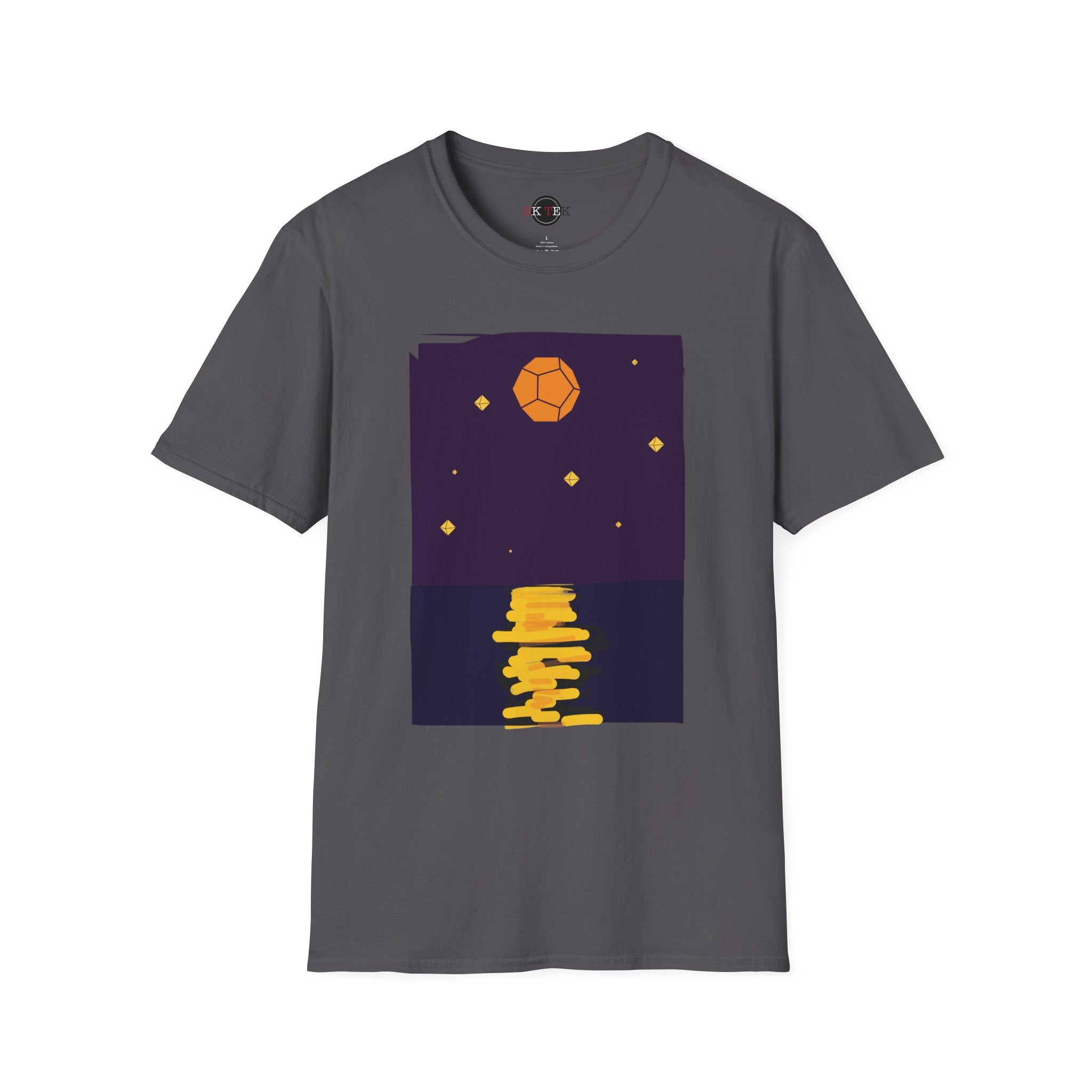 Golden Moon Reflection