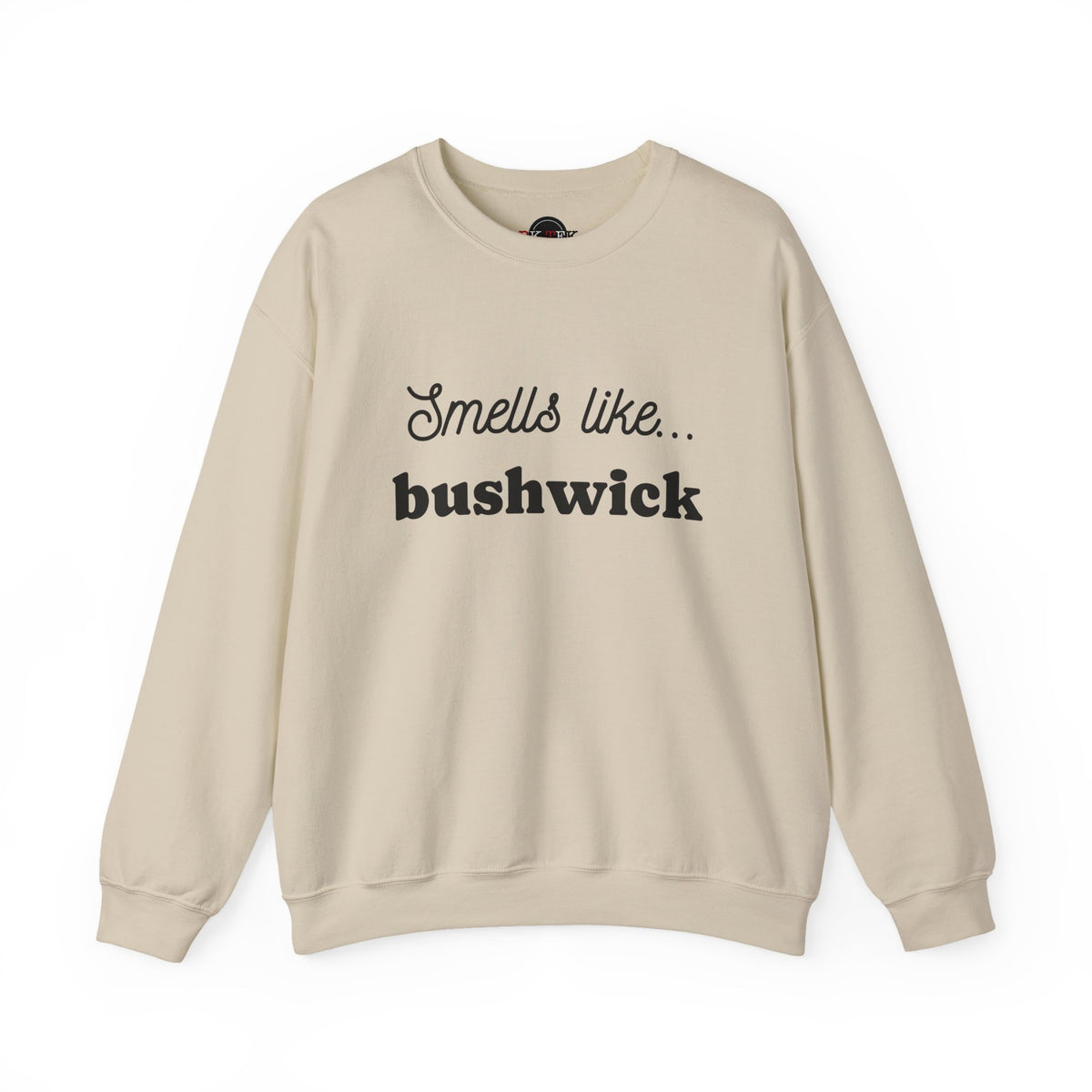 Sand Smells Like Bushwick graphic crewneck sweatshirt