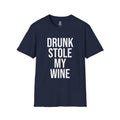 Drunk Stole My Wine Shirt in Navy