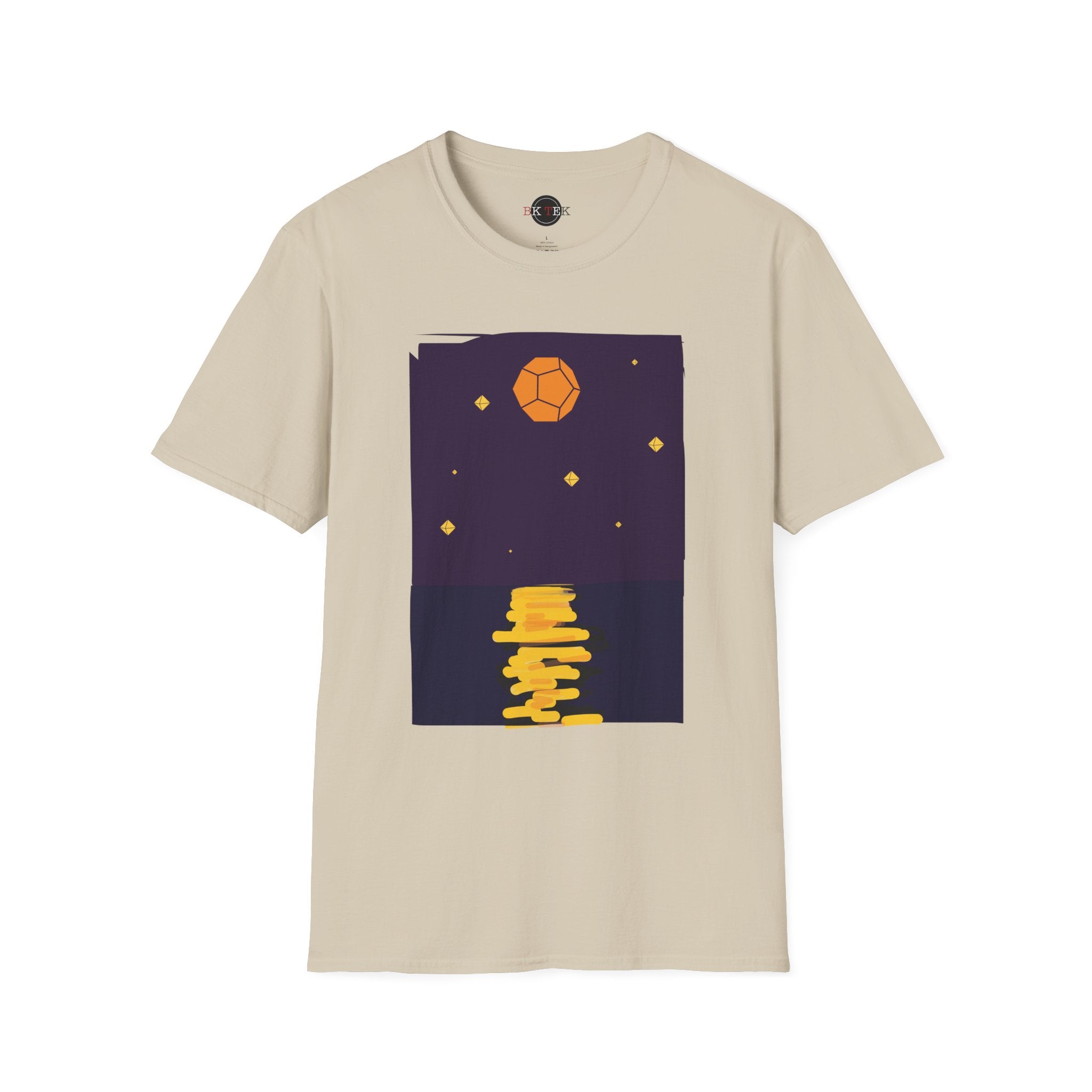 Golden Moon Reflection