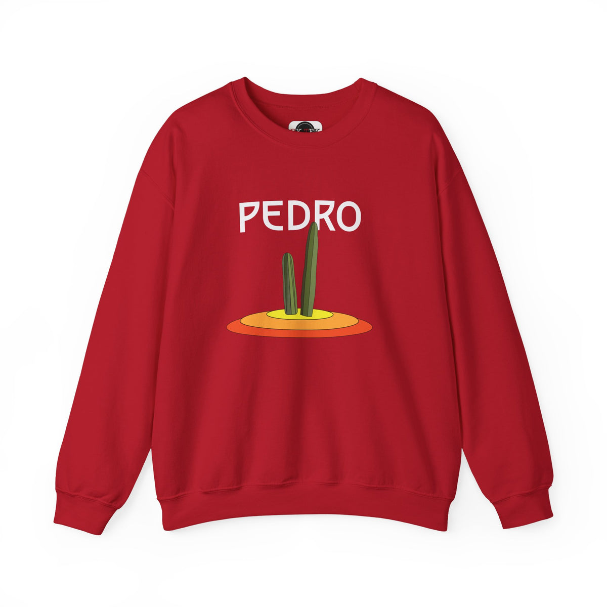 Pedro Cactus Sweatshirt in Cherry Red