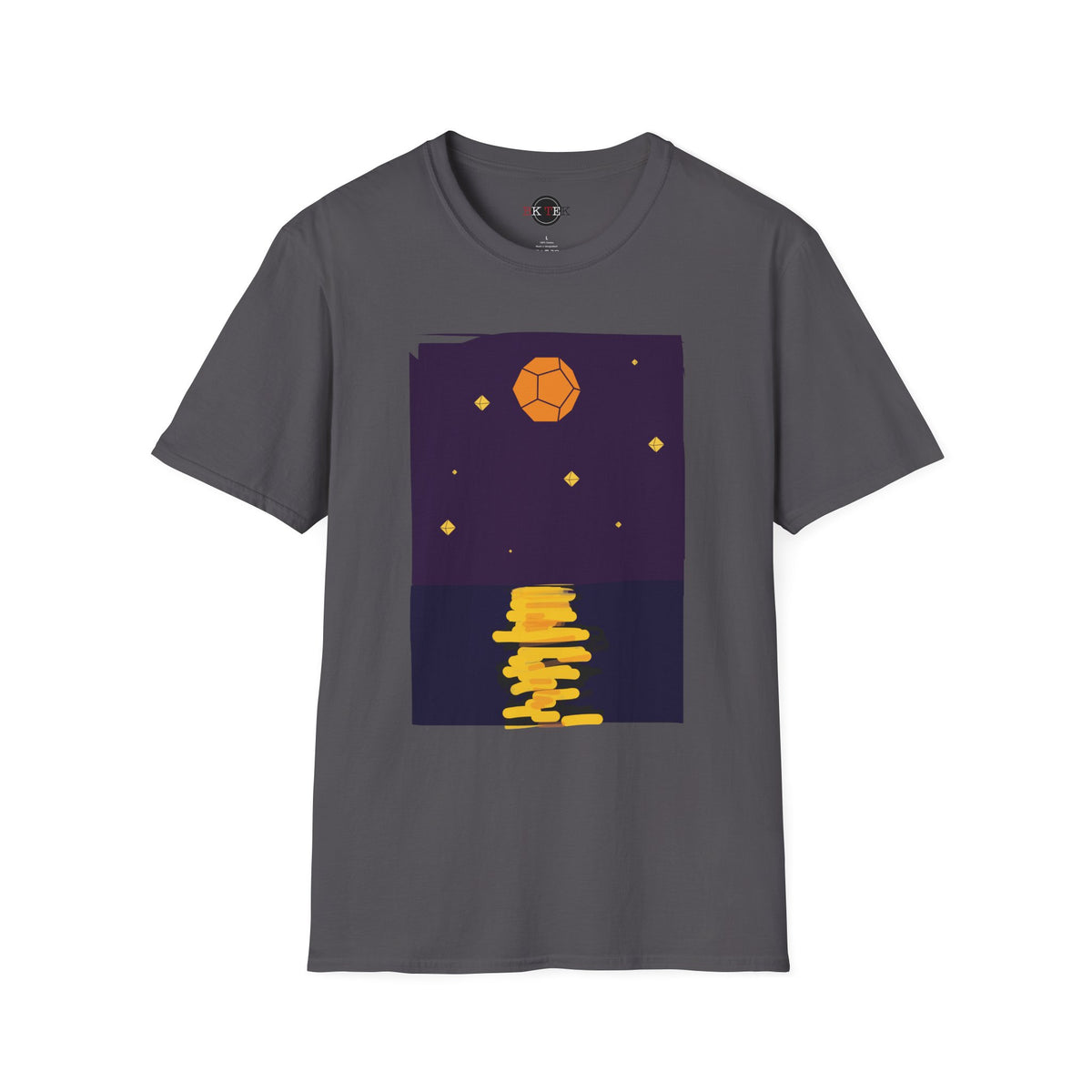 Golden Moon Reflection Shirt in Charcoal