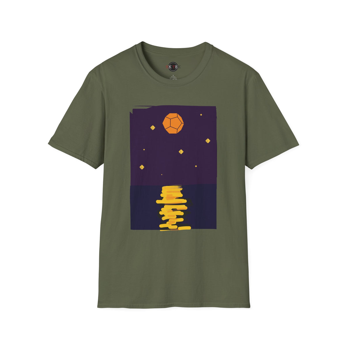 Golden Moon Reflection Shirt in Military Green