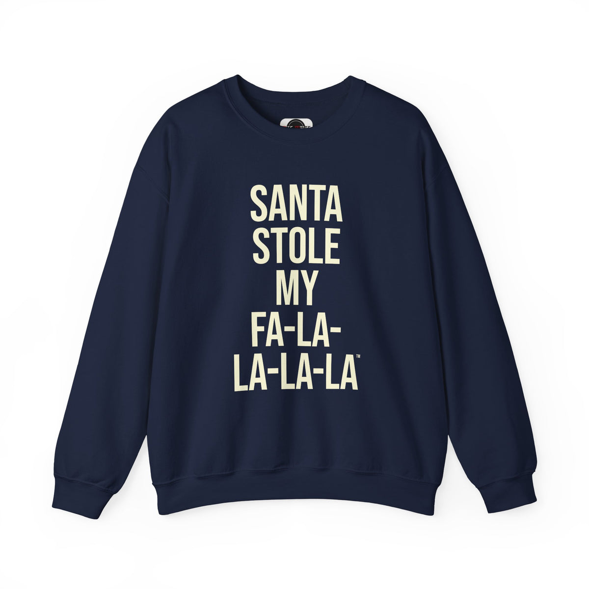 Santa Stole My Fa-La-La-La-La Sweatshirt in Navy