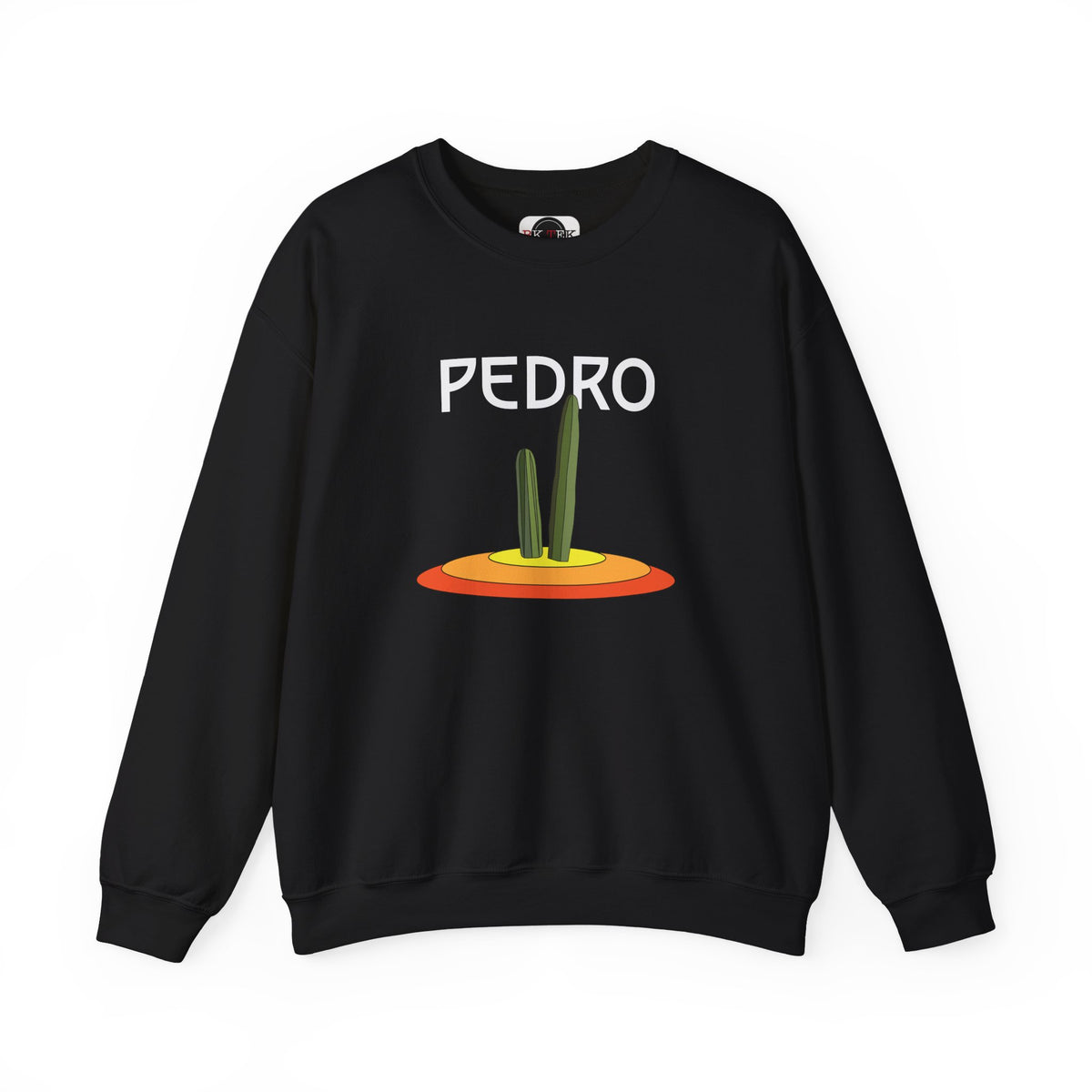 Black Pedro cactus graphic crewneck sweatshirt
