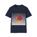 Retro Impossible Link mathematical graphic T-shirt in Charcoal