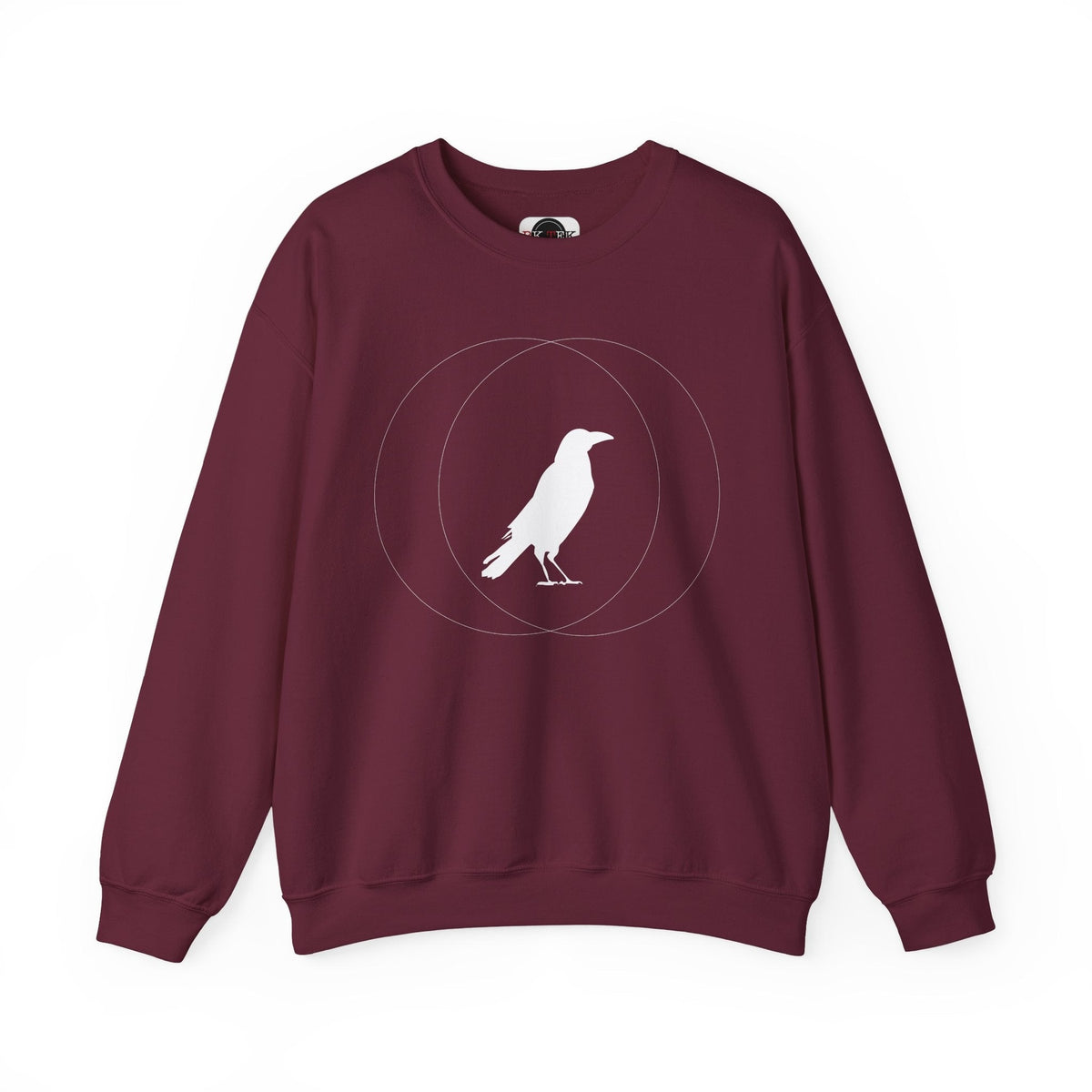 Maroon Wise Crow sweatshirt on a clean white background